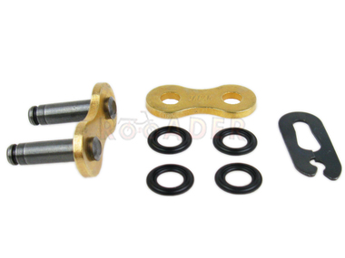 Ogniwo łańcucha napędowego typ 520 ATV2 G&B - zapinka do łańcucha D.I.D 520ATV2G&B Racing Gold & Black