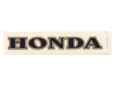 Naklejka HONDA - 11 x 1,5cm czarno-złota