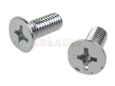 Śruba pokrywy uszczelniacza wału korbowego 139/147/152FMB (gwint M6 / długość 12mm/16mm / stożkowa na śrubokręt krzyżakowy) - komplet, 2 sztuki