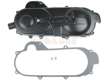 Obudowa przekładni CVT do GY6  50/80 z kołem 10" - ROMET, ROUTER, BARTON, JUNAK, MOTOBI, ZIPP i inne skutery z silnikiem 4T 50/80 cm3 - długość obudowy 40 cm - kompletna !!!, czarna