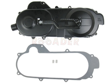 Obudowa przekładni CVT do GY6  50/80 z kołem 10" - ROMET, ROUTER, BARTON, JUNAK, MOTOBI, ZIPP i inne skutery z silnikiem 4T 50/80 cm3 - długość obudowy 40 cm - kompletna !!!, czarna