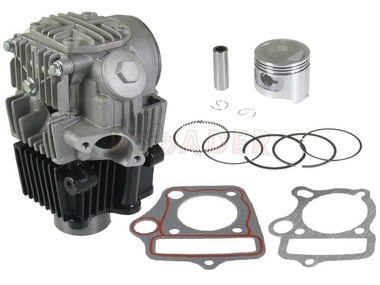 Cylinder 147FMB, do motorowerów Romet, Router, Junak, Barton, Benzer, GB Motors, Kingway, Kymco, Zumico, Zipp i innych - 70cm3, Ø47,00mm, sworzeń 13mm (zestaw z głowicą)