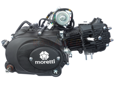 Silnik typ 147FMB - 70cm3, 4 biegi, manualny, górny rozrusznik, czarny - do motorowerów Romet, Router, Junak, Barton, Benzer, GB Motors, Kingway, Kymco, Zumico, Zipp i innych
