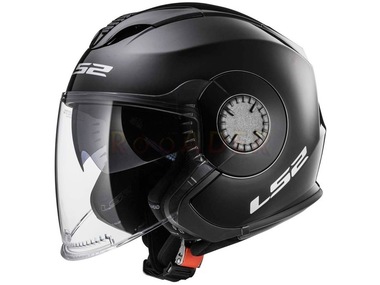 Kask LS2 OF570 VERSO SOLID czarny połysk (55-56cm / S)