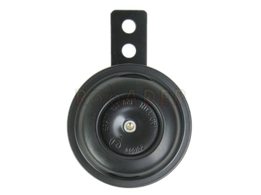 Sygnał dźwiękowy 12 Volt -  ø70mm - CZARNY - do motorowerów JUNAK 901, 902, 904, 905, 906; motocyli JUNAK 122, 126, 128  i skuterów JUNAK 102, 103, 104, 106, 107, 607, 609, Vintage