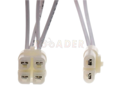 Kostka - złącze instalacji elektrycznej do podłączenia modułu zapłonowego (komplet z kablami) - 1 x 4 piny + 1 x 2 piny