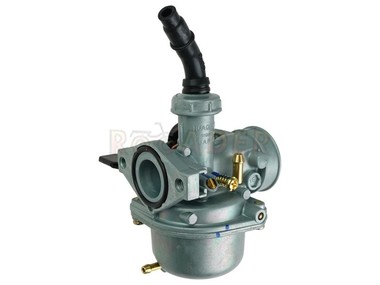 Gaźnik do silników FMB 50/70/110cm3 - do motorowerów Romet, Router, Barton, Benzer, GB Motors, Kingway, Zumico, Zipp i innych - gardziel 17,0mm, przepustnica Ø15mm, ssanie ręczne (typ PZ19)