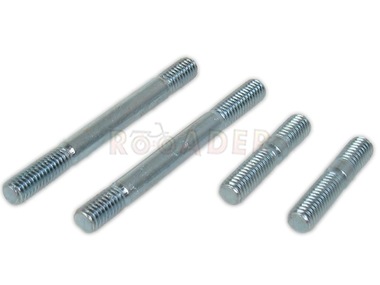 Szpilki kolektora ssącego M6 / 63mm + szpilki tłumika M6 / 32mm - GY6 50/80 - ROMET, ROUTER, BARTON, JUNAK, MOTOBI, ZIPP i inne skutery z silnikiem 4T 50/80cm3