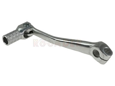 Dźwignia zmiany biegów do silnika MINARELLI AM6 - Aprilia MX50, RX50; Beta RR50; Malaguti Xsm, Xtm; MBK X-Limit, X-Power ; Motorhispania, Peugeot, Rieju, Yamaha DT50 - aluminiowa, srebrna