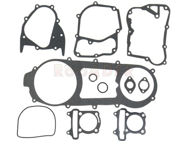 Komplet uszczelek silnika GY6 125 - do maxiskuterów Romet, Barton, Junak, Zipp 125cm3, Ø52,40mm, długość napędu 46cm