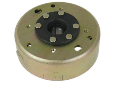 Koło magnesowe do silnika GY6 125/150 - do maxiskuterów Romet, Barton, Junak, Zipp 125 i 150cm3 (do stojana 8 cewek)
