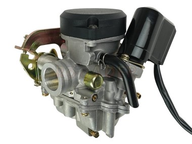 Gaźnik GY6  50/80 - do skuterów ROMET, ROUTER, BARTON, JUNAK, KYMCO, ZIPP i innych z silnikiem 4T 50/80cc - gardziel 18,0mm, przepustnica Ø18mm, ssanie automatyczne, plastikowa pokrywa