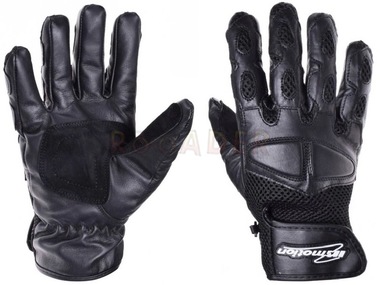 Rękawiczki motocyklowe INMOTION z siatką czarne XXXL