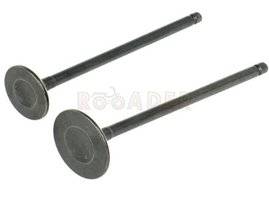 Zawór głowicy SUZUKI GN 125 - komplet, ssący + wydechowy (25,5/22,5/4,9mm)