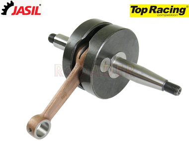 Wał korbowy APRILIA AF1, Classic, MX, Pegaso, Red Rose, RS 50, RX 50, Tuareg, Tuono; BETA RK6, RR; MALAGUTI Drakon, XSM, XTM (silnik MINARELLI AM6) - TOP RACING, seria Racing