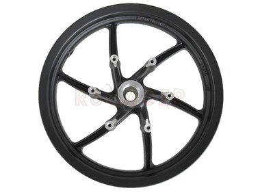 Koło 14" (felga) - KYMCO SUPER 8 (przód, czarna)