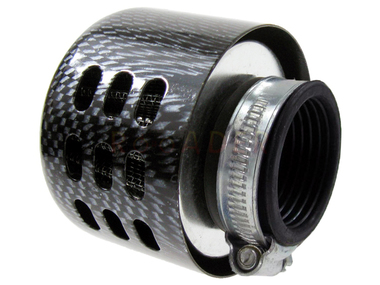 Filtr powietrza stożek obudowa CARBON - łącznik prosty ø28mm