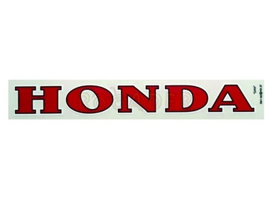 Naklejka HONDA - 11 x 1,5cm bordowa
