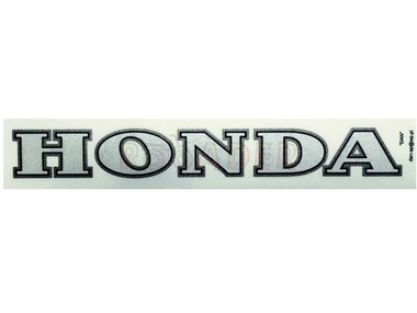 Naklejka HONDA - 16,5 x 2cm srebrna