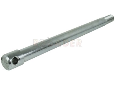 Oś koła tył WSK 125/175 z otworem (średnica Ø15mm, gwint M14, długość 225/205mm)