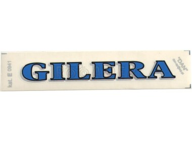 Naklejka GILERA - 11,5 x 1,5cm niebieska