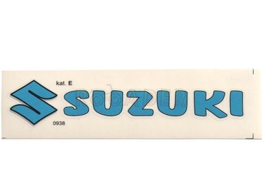 Naklejka SUZUKI - 11 x 2cm niebieska