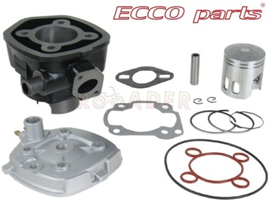 Cylinder YAMAHA Aerox; APRILIA Area, SR50, Sonic; BETA ARK, Eikon; ITALJET Dragster, Formula; MBK Nitro - MINARELLI L/C - 70cm3, Ø47,00mm, sworzeń 10mm (zestaw z głowicą)