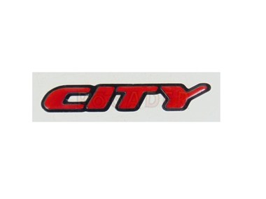 Naklejka do KYMCO, napis "CITY" 3D - na osłonę boczną do Agility City 50/125