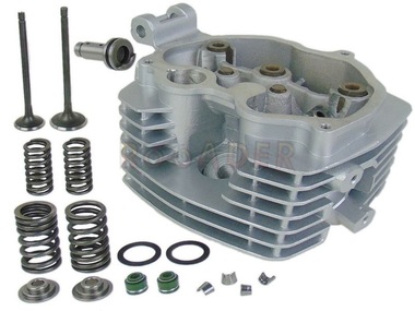 Głowica do silnika ROMET, JUNAK, BARTON, ZIPP, LONCIN 125 powietrze, CG125 - 125cm3, Ø56,40mm, wersja 1 (komplet z zaworami, do montażu)