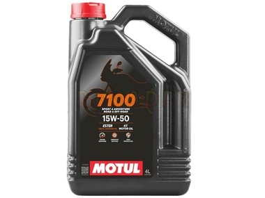 Olej MOTUL 7100 4T Ester 15W50 - 100% syntetyczny olej do silników 4-suwowych - opakowanie 4 litry