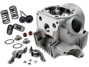Głowica do silnika 139FMB - do motorowerów Romet, Router, Junak, Barton, Benzer, GB Motors, Kingway, Kymco, Zumico, Zipp i innych - 50cm3, Ø39,00mm (zestaw z zaworami i dźwigienkami)