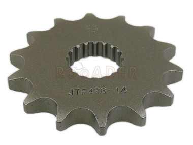 Zębatka przednia SUZUKI GN 125, GS 125, RM 125, DR 125; CPI SM 125 - typ 428, 14 zębów