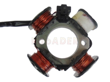 Stojan alternatora SUZUKI AD50, AP50, AH50; APRILIA Habana, Mojito; DERBI Vamos; BENELLI 491, Naked; ITALJET Formula, Torpedo; MALAGUTI Crosser (4 cewki, 3 przewody)