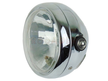 Lampa przednia SUZUKI GN 125 chrom (żarówka Ba20d, homologacja) v.2
