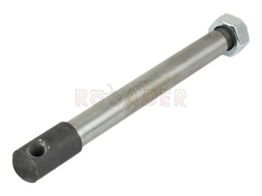 Oś koła przód WSK 125/175 z otworem (średnica Ø15mm, gwint M14, długość 174/140mm)