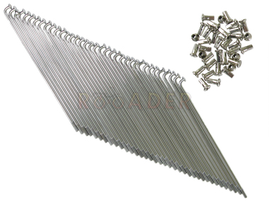 Szprycha koła 193mm / ø3,1mm z nakrętką - 36 sztuk (komplet na koło)