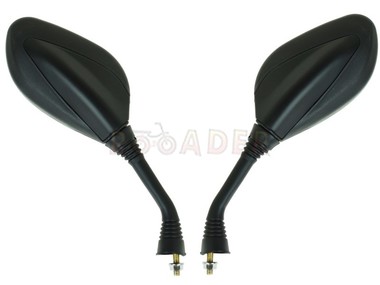 Lusterko uniwersalne OWAL ML0163 CZARNE (para), gwinty M8 prawy+prawy
