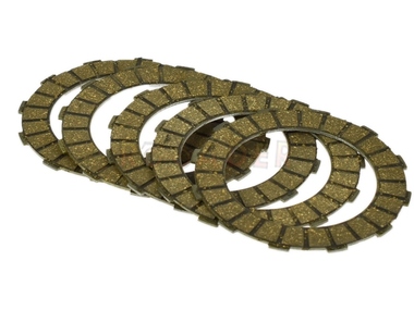 Tarcza cierna sprzęgła SIMSON S51, SR50 - grubość 2,6mm - 5 sztuk, komplet do sprzęgła 5-cio tarczowego (oryginał MZA) 