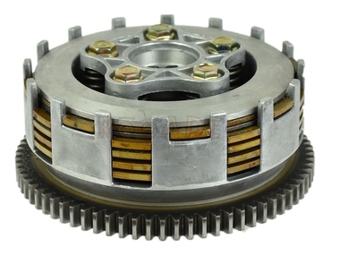 Sprzęgło kompletne do  silnika ZIPP VZ-2; JUNAK 123; BARTON Fnx 125; GB MOTORS Hasky; TOROS ION; ZONTES Monster 125  (kosz sprzęgłowy z kołem 73 zęby)