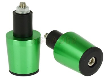 Końcówki - ciężarki kierownicy uniwersalne LEO-56916 ZIELONE (Ø32mm/36mm)