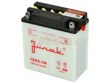 Akumulator 12N5-3B - 12V 5Ah - SIMSON S51, S70, SR50; MZ Etz 251; KYMCO Activ, Nexxon