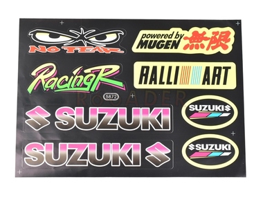 Naklejki tuningowe do motocykli SUZUKI - arkusz 3012 (33,5cm x 23,5cm)