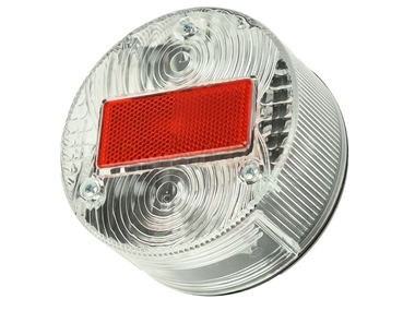 Lampa tylna SIMSON S51, S70; MZ ETZ - okrągła z kloszem crystal