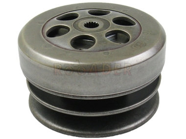 Sprzęgło odśrodkowe kompletne KEEWAY Hurricane, Focus, Matrix / ZIPP Quantum, Storm / LONGJIA Sharpy, Exactly, L-Evo / ROMET / JUNAK / BARTON i inne skutery z silnikiem 50 cm3 2T - Ø112mm