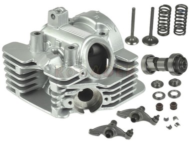 Głowica YAMAHA YBR, XT, TT-R 150cc 4T A/C; BETA RR; DERBI Senda; RIEJU MRT, RS2, SMX, Tango; SHERCO Citycorp; MOTORHISPANIA Duna, MH7 - 150cm3, Ø57,40mm (komplet z zaworami i wałkiem rozrządu)