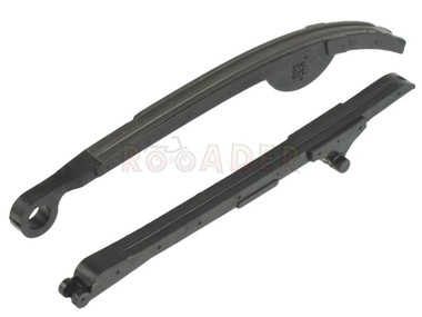 Prowadnica łańcucha rozrządu YAMAHA YBR, XT, TT-R 125/150cc 4T A/C; BETA RR; DERBI Senda; RIEJU MRT, RS2, SMX, Tango; SHERCO Citycorp; MOTORHISPANIA Duna, MH7 125/150cc (komplet, dolna + górna)