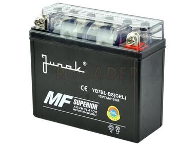 Akumulator YB7BL-BS (GEL) - 12V 7Ah - JUNAK 123, RS125; ZIPP VZ-2; BARTON Fnx 125; GB MOTORS Hasky; TOROS ION; ZONTES Monster 125