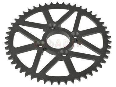 Zębatka tylna Cross, Pit Bike, Dirt Bike, KAYO T2, K2 125/250 - typ 520, ø58mm, wypukła, 50 zębów (czarna, malowana proszkowo, śruby mocujące w zestawie)