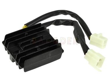 Regulator napięcia JUNAK M12, M12 Vintage (Euro 5, od 2021r) - 2 kostki, 2/3 piny, opornik