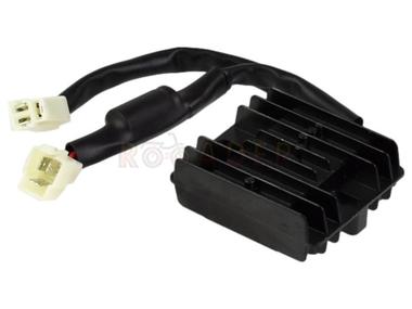 Regulator napięcia JUNAK M12, M12 Vintage (Euro 4, 2017-2020r) - 2 kostki, 3/3 piny, opornik
